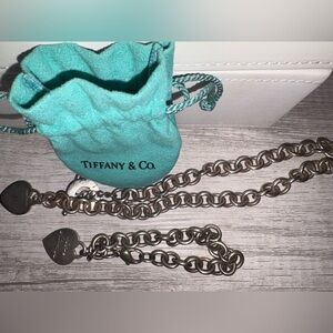 Tiffany & Co Matching Necklace and Bracelet in Silver
